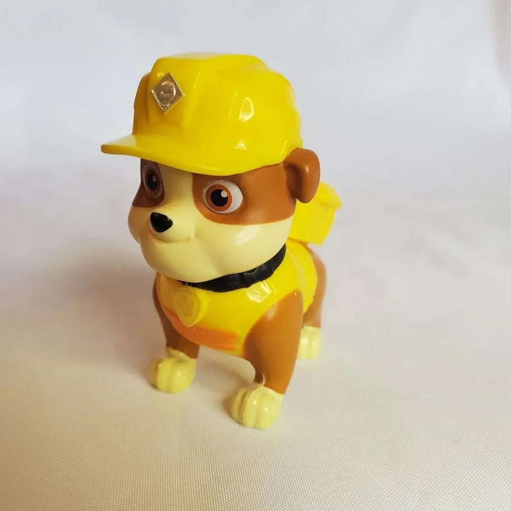 RUBBLE Nickelodeon PAW PATROL TV Show Dog PVC TOY Playset Figure 1 1/2